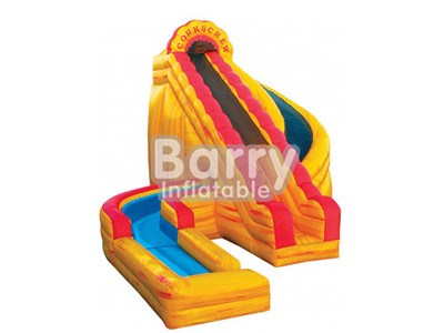 Outdoor Playground Fire Large Inflatable Water Slides With Climbing Stair For Sale BY-WS-015